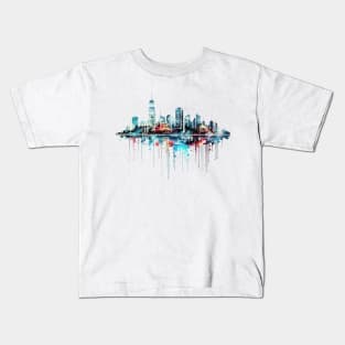 City Skylines Urbain World Fun Life Abstract Kids T-Shirt